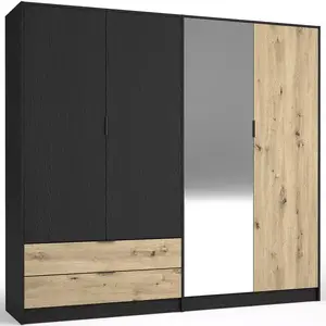 Šatní skříň Upsala 4D2S 12IIB grafit/artisan obraz