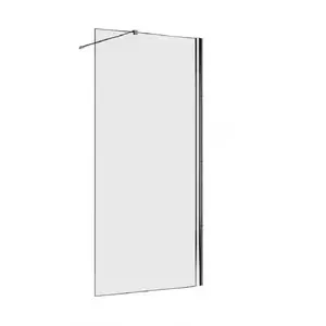 Sprchová zástěna WALK-IN Soft 60 x 195 chromový profil obraz