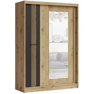 Šatní skříň Molto ML-150 artisan/černá obraz