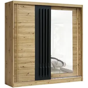 Šatní skříň Avantgarde AV-5-200 artisan/lamely grafit obraz
