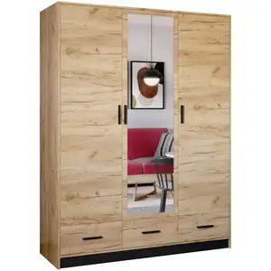 Šatní skříň Sophie 150 craft/černá obraz