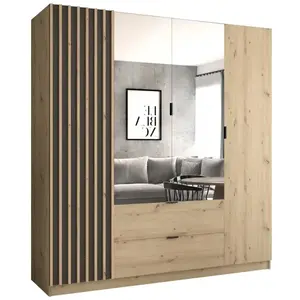 Šatní skříň Vegas 200 artisan/grafit obraz