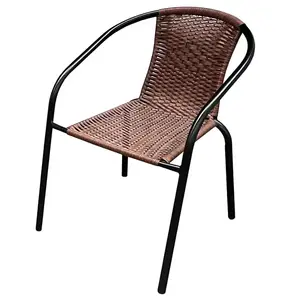 Židle z umělého ratanu Bistro XT1101 hnědá obraz