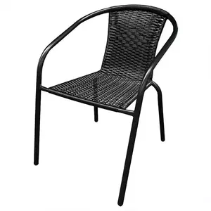 Židle z umělého ratanu Bistro XT1101 černý obraz