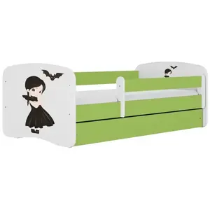 Dětská postel Babydreams+SZ+M zelená 80x160 Malá čarodějka obraz