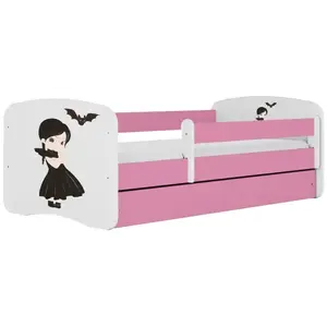 Dětská postel Babydreams+SZ+M růžová 80x180 Malá čarodějka obraz