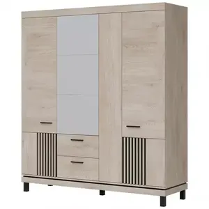 Šatní skříň Mati Mi16 dub cremona/černá obraz