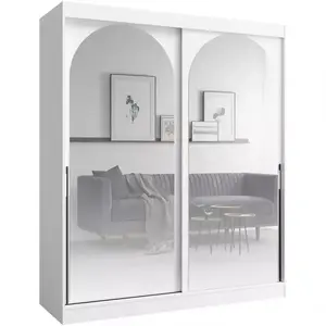 Šatní skříň 2d Modin 180 bílý obraz
