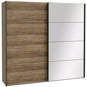 Šatní skříň Haruki HYTS92411 alpský smrk/černý obraz