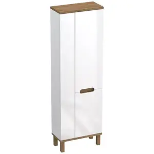 Vysoka skrinka Ovo biela 60cm obraz