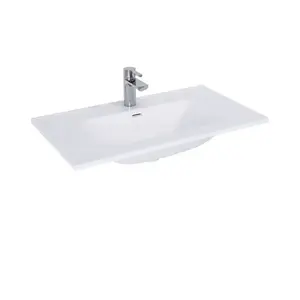 Umyvadlo Merkado Slim 80 bílý obraz