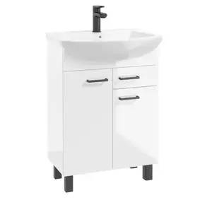 Skříňka s umyvadlem Novelty 50 cm bílý obraz