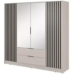 Šatní skříň Nelly 4d zrcadlo cashmere/lamela artisan obraz