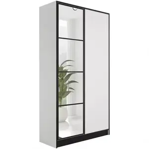 Šatní skříň Eden 2D 107 bílá vzor 1 obraz