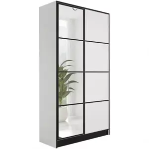 Šatní skříň Eden 2D 107 bílá vzor 2 obraz