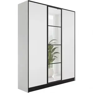 Šatní skříň Eden 3D 157 bílá vzor 1 obraz