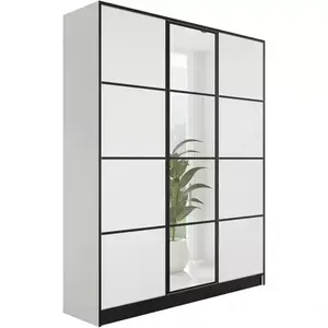 Šatní skříň Eden 3D 157 bílá vzor 2 obraz