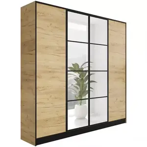 Šatní skříň Eden 4D 207 dub craft zlatá vzor 1 obraz