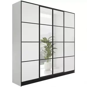 Šatní skříň Eden 4D 207 bílá vzor 2 obraz