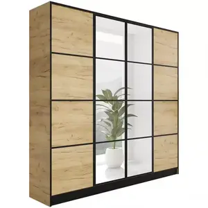 Šatní skříň Eden 4D 207 dub craft zlatá vzor 2 obraz