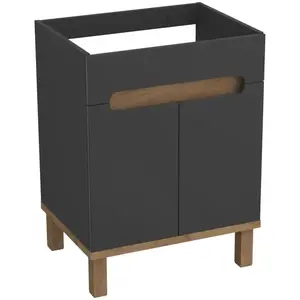 Koupelnova skrinka Ovo Lava Mat 60cm obraz