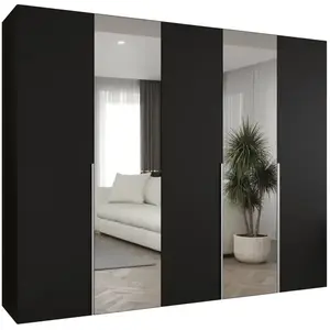 Šatní skříň Alicante II 250 černá/stříbrná obraz