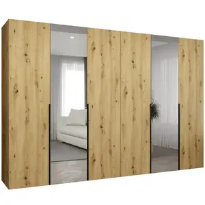 Šatní skříň Alicante II 300 artisan černá obraz