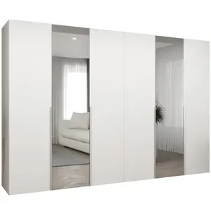 Šatní skříň Alicante II 300 bílá/stříbrná obraz