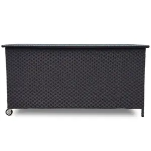 Zahradní úložný box Tejn technoratan 80x80x160 black obraz