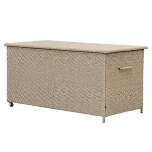 Zahradní úložný box Tejn technoratan 80x80x160 nature obraz