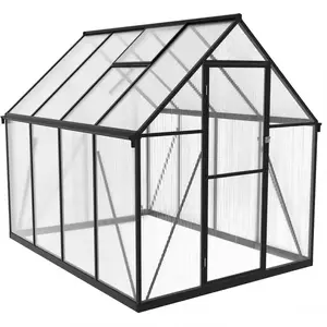 Polykarbonátový hliníkový skleník 224x178x195 obraz