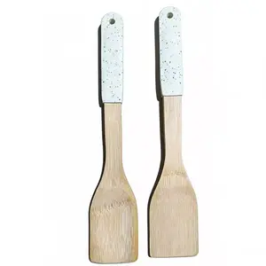Vařečka rovná bambusová bílá 32*6CM UT03732BS17 obraz
