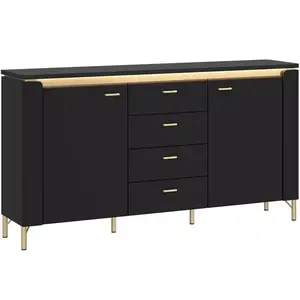 Komoda Norica LAZK02 U114 2D4S černá obraz