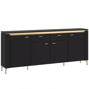 Komoda Norica LAZK03 U114 4D2S černá obraz