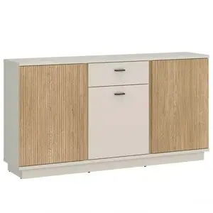 Komoda Mosano LUSK101 3D1S dub cremona/kašmír obraz