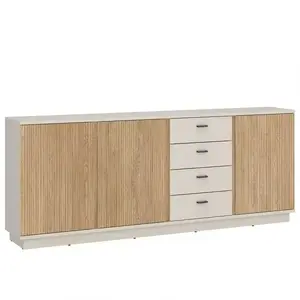 Komoda Mosano LUSK103 3D4S dub cremona/kašmír obraz