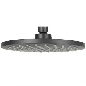 Hlavová sprcha Round Black 20 cm obraz