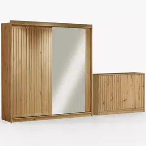 Sestav šatní skříň Royal 203 wotan + komoda Royal 150 obraz