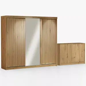 Sestav šatní skříň Royal 250 wotan + komoda Royal 150 obraz