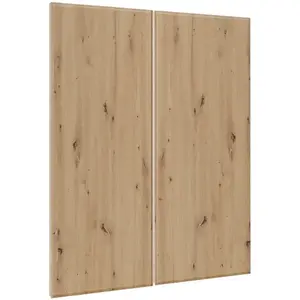 Kuchyňská dvířka Luxeo F16-G80(100) tenký rám dub obraz