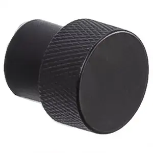 Úchyt knoflík Structure černý mat obraz