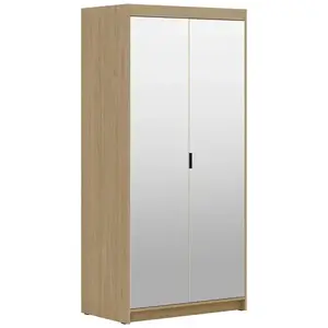 Šatní skříň Elena 2D zrcadlo olejovaný dub obraz