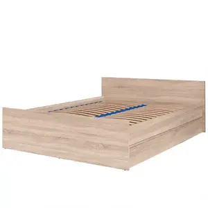 Postel s dřevěným rámem Cosmo C16 dub riviera obraz