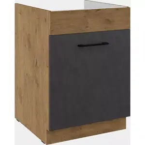 Kuchyňská skříňka Vigo grafit mat 60ZL 1S BB obraz