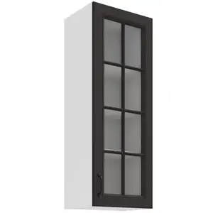 Kuchyňská skříňka Stilo grafit mat/bílý 40GS-108 1F obraz