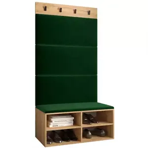 Předsíňová stěna Miro dub craft panelová zelená obraz