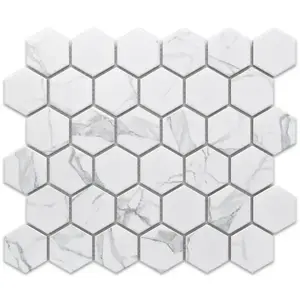 Mozaika Heksagon Classic Carrara Mat 27.7/32.3 obraz