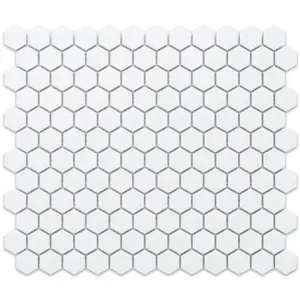 Mozaika Heksagon White Mat Small 26/30 obraz