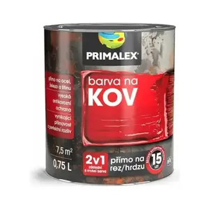 Primalex Farba Na Metal 2v1 9005 Černá 0.75l obraz