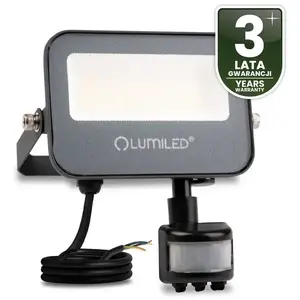 LUMILED Svitidlo LED TRINOX 30W PIR 3300LM CCT obraz